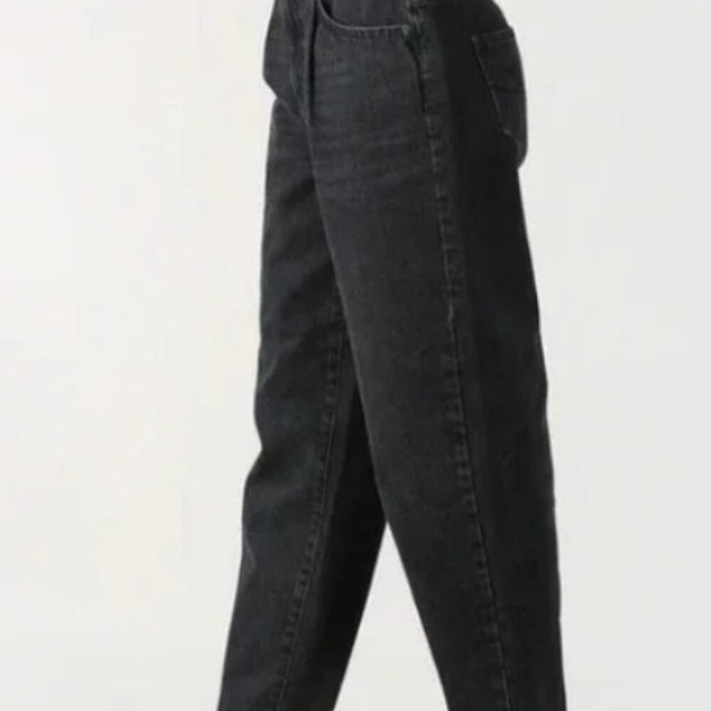 FIRM. NWT Old Navy Dark Wash Denim Jeans Extra High-Rise Balloon. Size 8 Women's - Picture 8 of 16